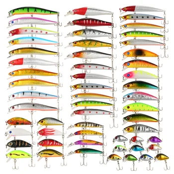 Lixada 56PCS Fishing Lures Set Mixed Minnow Lures Crank Lures Fishing Tackle Lure Kit Set Focus Shift Ball Inside Great Pesca
Lixada 56PCS Fishing Lures Set Mixed Minnow Lures Crank Lures Fishing Tackle Lure Kit Set Focus Shift Ball Inside Great Pesca