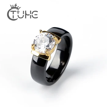 New Rhinestone Rings for Women Plus Big 2.0 Carat Crystal 6mm Smooth Comfort Fit Gold Pink Color Ceramic Rings Jewelry
New Rhinestone Rings for Women Plus Big 2.0 Carat Crystal 6mm Smooth Comfort Fit Gold Pink Color Ceramic Rings Jewelry