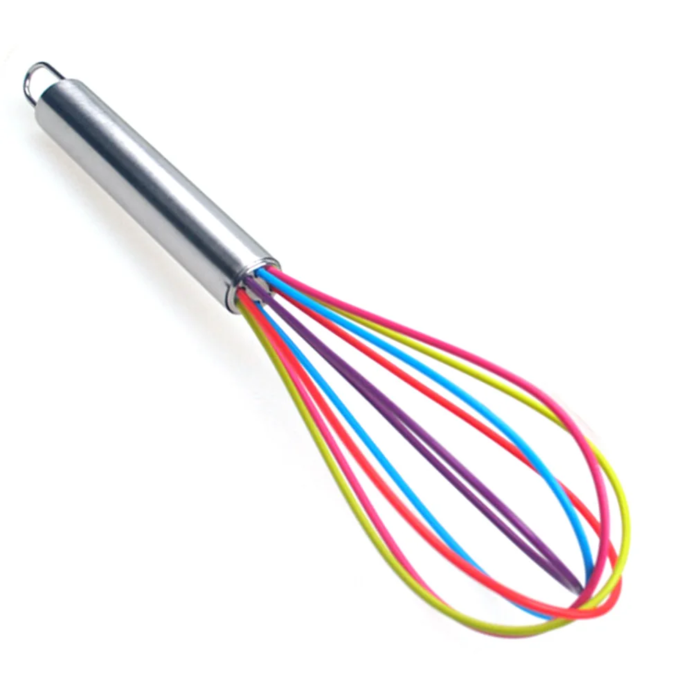 New Style Mixer Cooking Foamer Whisk Cook Blender Colorful Silicone Beaters Kitchen Tools Hand Stainless Steel Handle
New Style Mixer Cooking Foamer Whisk Cook Blender Colorful Silicone Beaters Kitchen Tools Hand Stainless Steel Handle