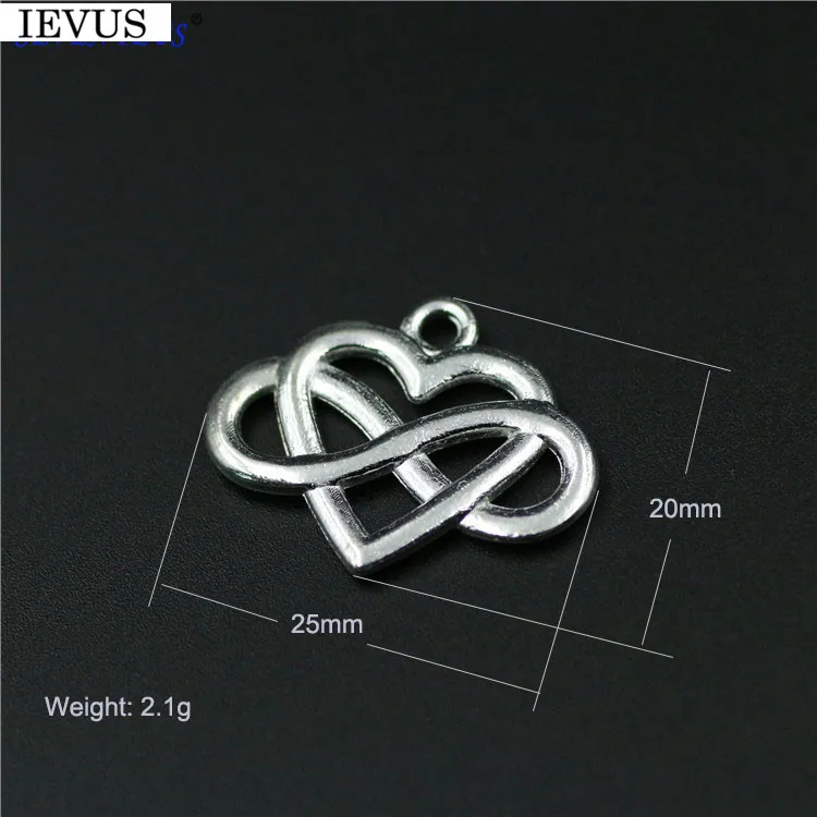 Hot selling 6 Pieces/Lot 25mm*20mm Antique Silver Plated Double-sided Endless Love Charm For Jewelry Making
Hot selling 6 Pieces/Lot 25mm*20mm Antique Silver Plated Double-sided Endless Love Charm For Jewelry Making