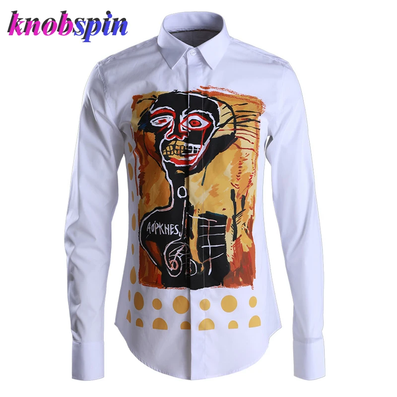 Creative Printed Shirt men 2019 Long sleeve Slim Chemise homme Europe Fashion Camisas masculina Plus size Business male clothing
Creative Printed Shirt men 2019 Long sleeve Slim Chemise homme Europe Fashion Camisas masculina Plus size Business male clothing