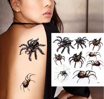2sheets Large size 20.5x21.8cm poisonous 3D Spider Temporary tattoo sticker body art free shipping
2sheets Large size 20.5x21.8cm poisonous 3D Spider Temporary tattoo sticker body art free shipping