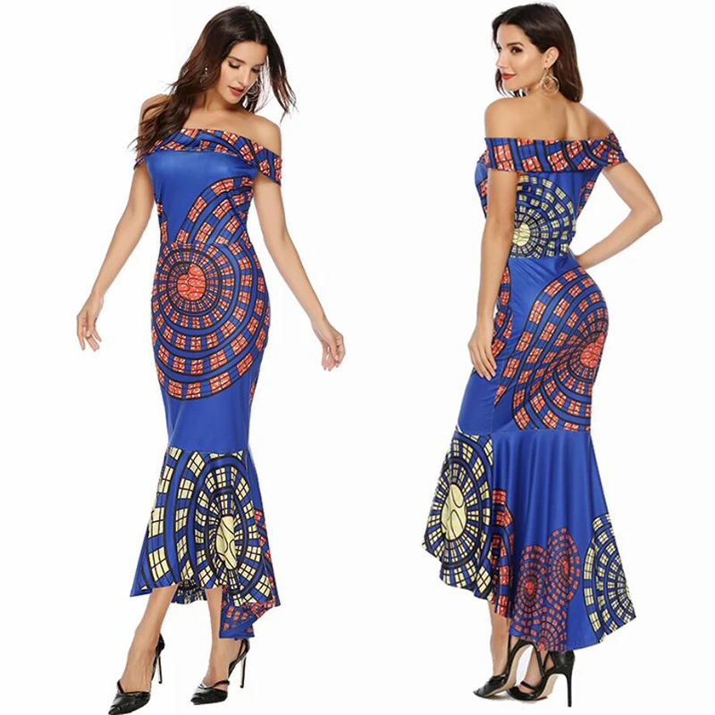 Temperament commute sexy word shoulder blue print high waist bag hip tight irregular dress evening dress ladies dress
Temperament commute sexy word shoulder blue print high waist bag hip tight irregular dress evening dress ladies dress