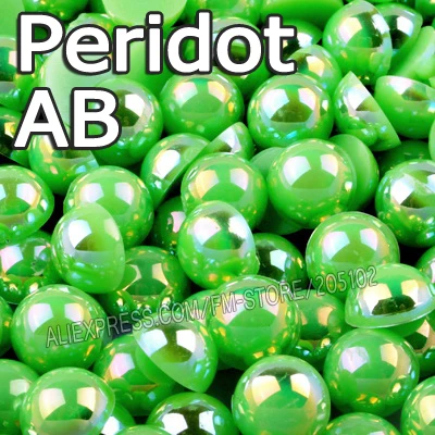Peridot AB Green Half Round bead Mix Sizes 2mm 3mm 4mm 5mm 6mm 12mm imitation ABS Flat back Pearls to DIY Nail jewelry Accessory
Peridot AB Green Half Round bead Mix Sizes 2mm 3mm 4mm 5mm 6mm 12mm imitation ABS Flat back Pearls to DIY Nail jewelry Accessory