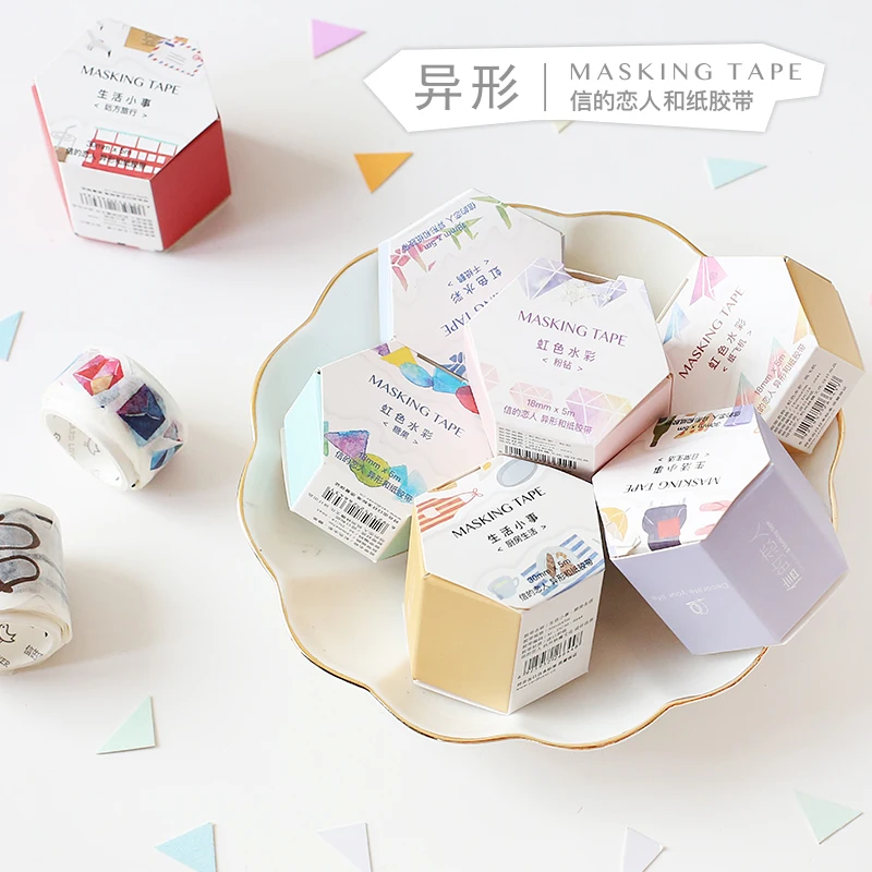 1pc Irregular Shape Series Decorative Washi Tape DIY Scrapbooking Masking Tape School Office Supplies
1pc Irregular Shape Series Decorative Washi Tape DIY Scrapbooking Masking Tape School Office Supplies