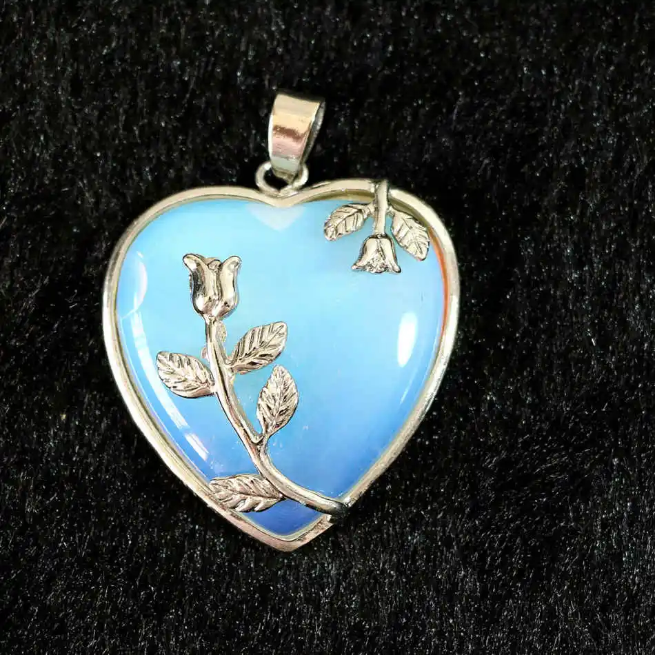 Opal stone 27x33mm flower wire wrap heart Necklaces pendant wholesale/retail diy jewelry B872
Opal stone 27x33mm flower wire wrap heart Necklaces pendant wholesale/retail diy jewelry B872