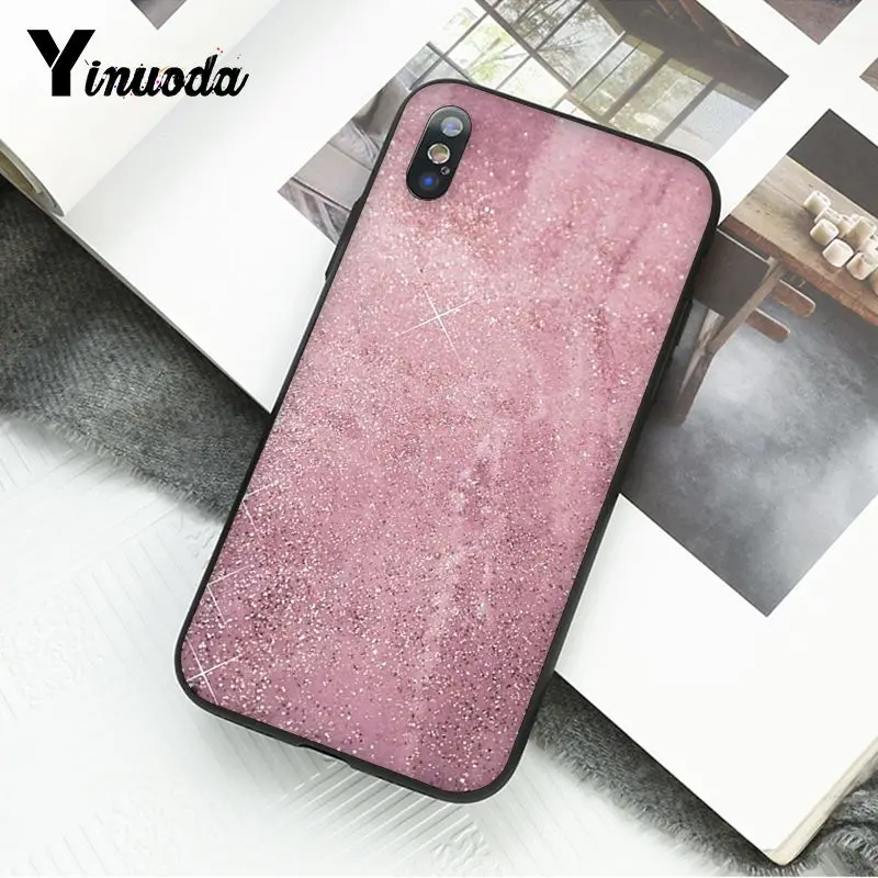 Gold Pink Glitter Marble
