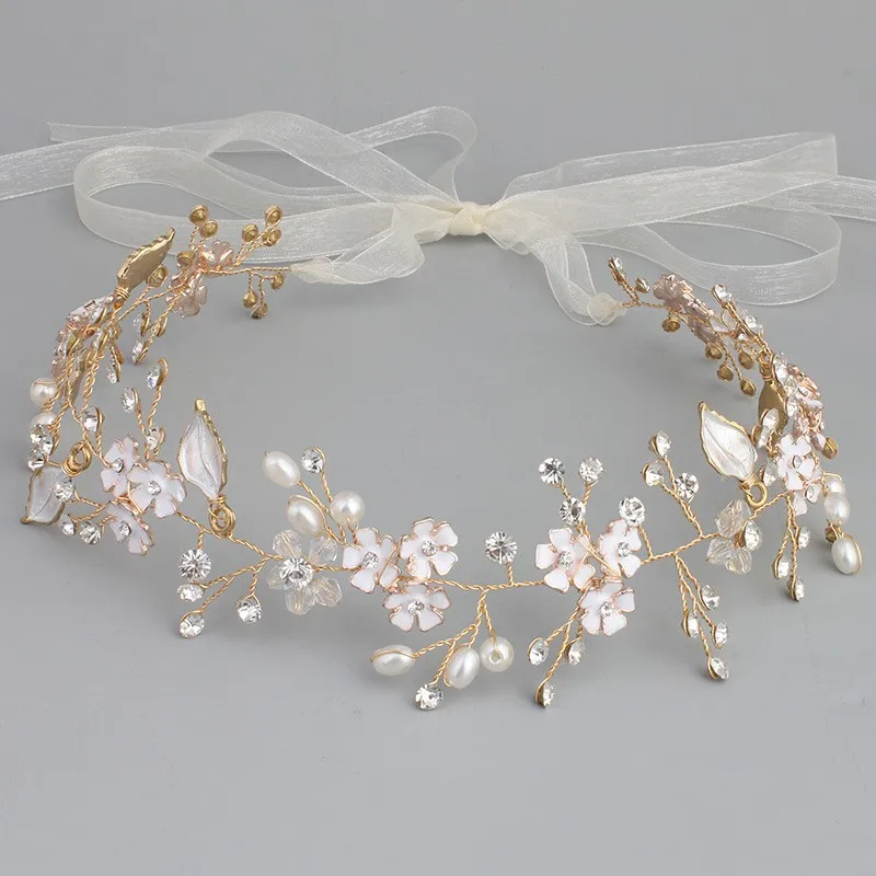 Dower me New Handmade Bridal Flower Headband Wedding Hair Vine Accessories Rhinestone Women Hair Wreath Pearls Jewelry
Dower me New Handmade Bridal Flower Headband Wedding Hair Vine Accessories Rhinestone Women Hair Wreath Pearls Jewelry