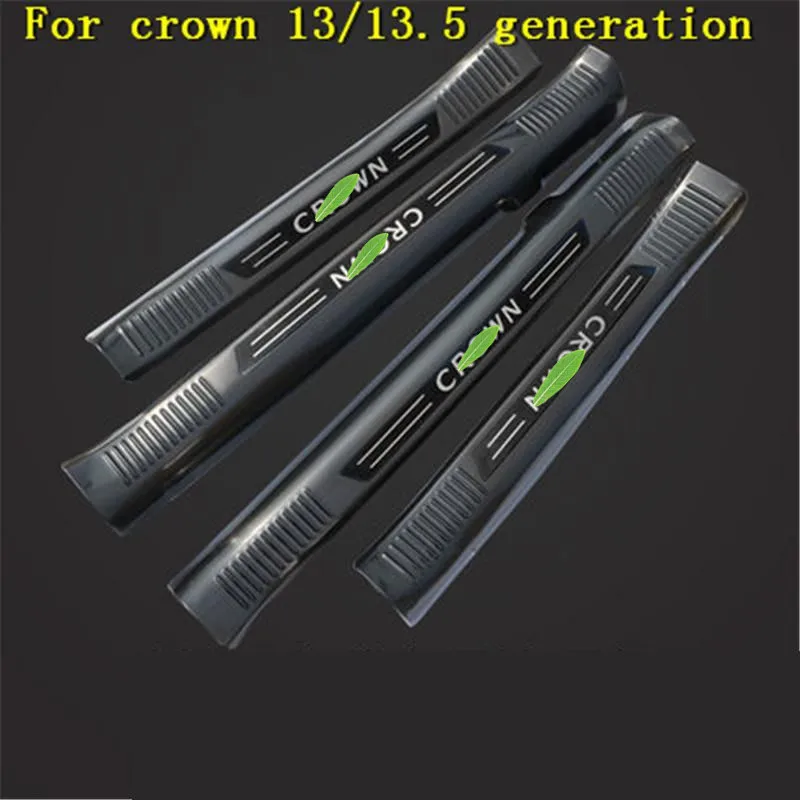 Stainless Steel car Scuff Plate/Door Sill Door Sill pedal bienvenidos for Toyota crown 2010-2014 13/13.5 generation Car styling
Stainless Steel car Scuff Plate/Door Sill Door Sill pedal bienvenidos for Toyota crown 2010-2014 13/13.5 generation Car styling