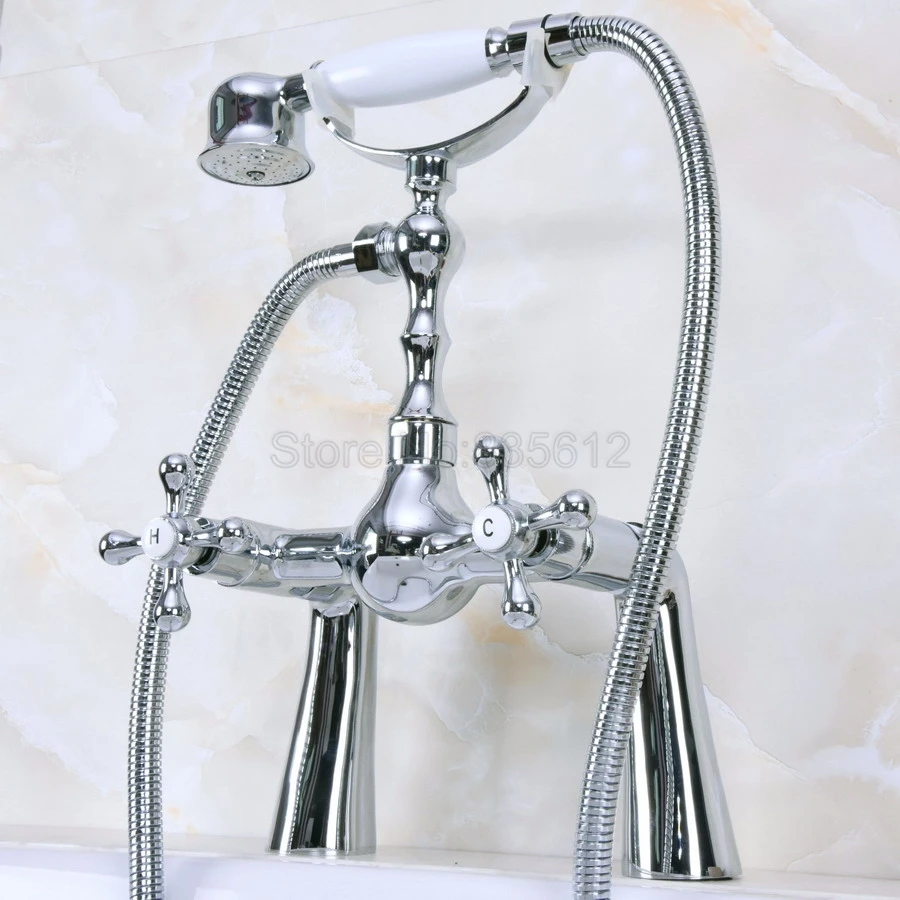 Polished Chrome Bathroom Deck Mount Bathroom Bath Tub Faucet W/ Handshower tna129
Polished Chrome Bathroom Deck Mount Bathroom Bath Tub Faucet W/ Handshower tna129