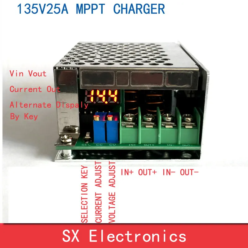 MPPT Solar Charge Controller 148V25A Step down charge all kinds battery 12V to 148V Lithium Battery Current Adjustable
MPPT Solar Charge Controller 148V25A Step down charge all kinds battery 12V to 148V Lithium Battery Current Adjustable