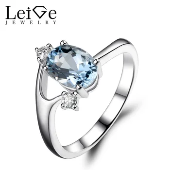 Leige Jewelry Oval Cut Aquamarine Rings for Women Sterling Silver 925 Wedding Engagement Rings Blue Gemstone Fine Jewelry 
Leige Jewelry Oval Cut Aquamarine Rings for Women Sterling Silver 925 Wedding Engagement Rings Blue Gemstone Fine Jewelry