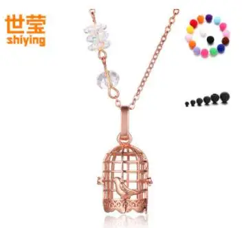 SHIYING (1 black lava stone + 2 soft ball ) 1pc Mixed Pearl Cage Locket Pendants Vintage Aromatherapy 2019 necklace bird locket
SHIYING (1 black lava stone + 2 soft ball ) 1pc Mixed Pearl Cage Locket Pendants Vintage Aromatherapy 2019 necklace bird locket