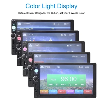 2 din car radio 7" HD Player MP5 Touch Screen Digital Display Bluetooth Multimedia USB 2din Autoradio Car Backup Monitor
2 din car radio 7" HD Player MP5 Touch Screen Digital Display Bluetooth Multimedia USB 2din Autoradio Car Backup Monitor