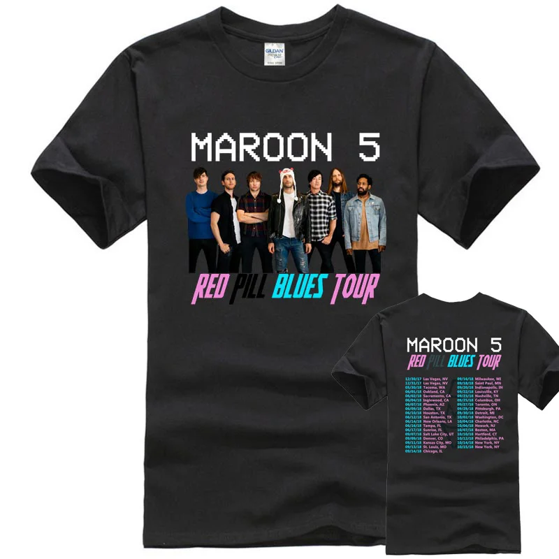 Shirt Designer Short Sleeve Fashion Maroon 5 Tour Crew Neck Mens T Shirts Casual T-Shirt Male Short Sleeve Pattern Short Sleeve
Shirt Designer Short Sleeve Fashion Maroon 5 Tour Crew Neck Mens T Shirts Casual T-Shirt Male Short Sleeve Pattern Short Sleeve