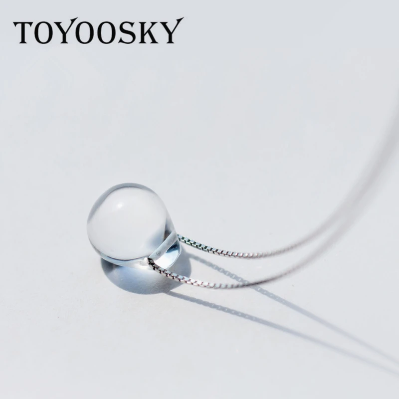 TOYOOSKY Mermaid's Tear Water Drop Necklace 45CM 40CM 925 Silver Chain Two Choices with Natural White Crystal Fashion Jewelry
TOYOOSKY Mermaid's Tear Water Drop Necklace 45CM 40CM 925 Silver Chain Two Choices with Natural White Crystal Fashion Jewelry