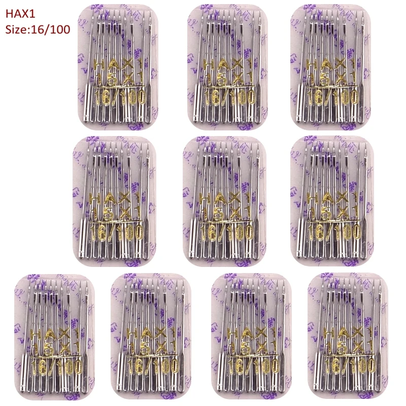 100pcs sewing needles size 16# HAX1 for brother butterfly flyingman Janome singer feiyue toyata domestic machine
100pcs sewing needles size 16# HAX1 for brother butterfly flyingman Janome singer feiyue toyata domestic machine