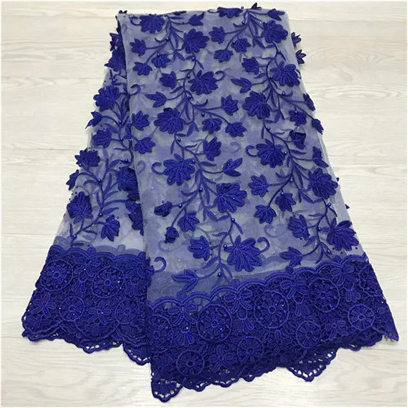 Royal Blue African Lace Fabric 2019 High Quality Lace French Mesh Fabric Beaded Stones Nigerian Swiss Lace Fabrics For Dress
Royal Blue African Lace Fabric 2019 High Quality Lace French Mesh Fabric Beaded Stones Nigerian Swiss Lace Fabrics For Dress