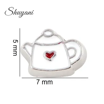 F307 Enamel White Teapot Floating Locket Charms For Glass Living Locket 5*7mm
F307 Enamel White Teapot Floating Locket Charms For Glass Living Locket 5*7mm