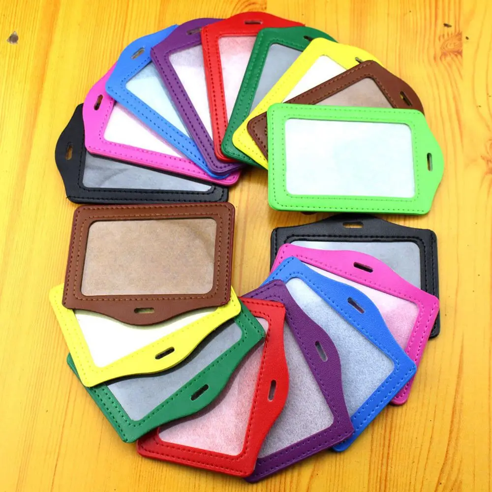 1PC PU Leather Pocket ID Card Pass Badge Holders Case With Neck Strap Lanyard School Office Supplies For Students
1PC PU Leather Pocket ID Card Pass Badge Holders Case With Neck Strap Lanyard School Office Supplies For Students