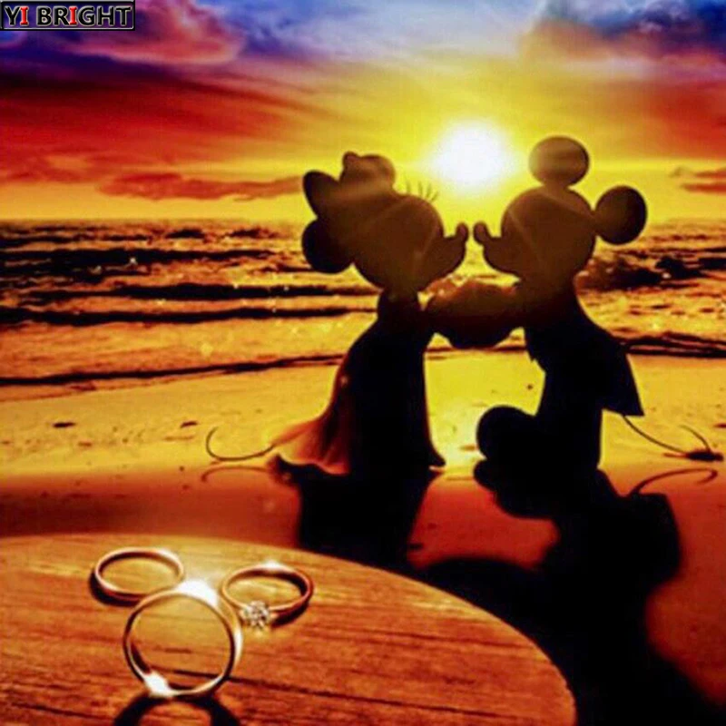 DIY 5D Diamond Painting Cross Stitch Mosaic Sunset Mouse Lovers diamond embroidery Needlework Rhinestone paintings Home decor
DIY 5D Diamond Painting Cross Stitch Mosaic Sunset Mouse Lovers diamond embroidery Needlework Rhinestone paintings Home decor