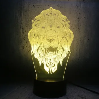 3D lamp Animal open mouth Lion head Night Light LED USB Lamp Bulb Atmosphere Multicolor Home Decor Gifts love animal guys gifts 
3D lamp Animal open mouth Lion head Night Light LED USB Lamp Bulb Atmosphere Multicolor Home Decor Gifts love animal guys gifts