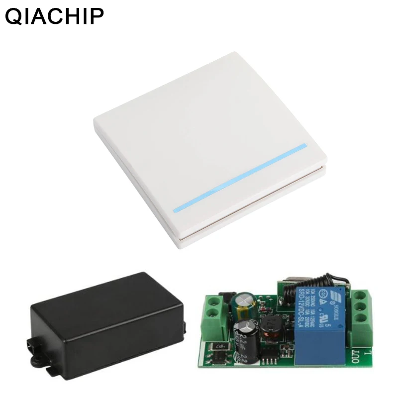 QIACHIP 433 MHz Universal Wireless Remote Control Switch AC 110V 220V 1CH Relay Receiver Module & Wall Panel RF Remote Controls
QIACHIP 433 MHz Universal Wireless Remote Control Switch AC 110V 220V 1CH Relay Receiver Module & Wall Panel RF Remote Controls