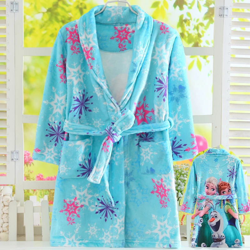100-160cm Long Sleeves Winter Flannel bathrobes Elsa Anna Girls Coral Velvet Bath Robes Kids Pajamas Homewear Sleepwear
100-160cm Long Sleeves Winter Flannel bathrobes Elsa Anna Girls Coral Velvet Bath Robes Kids Pajamas Homewear Sleepwear