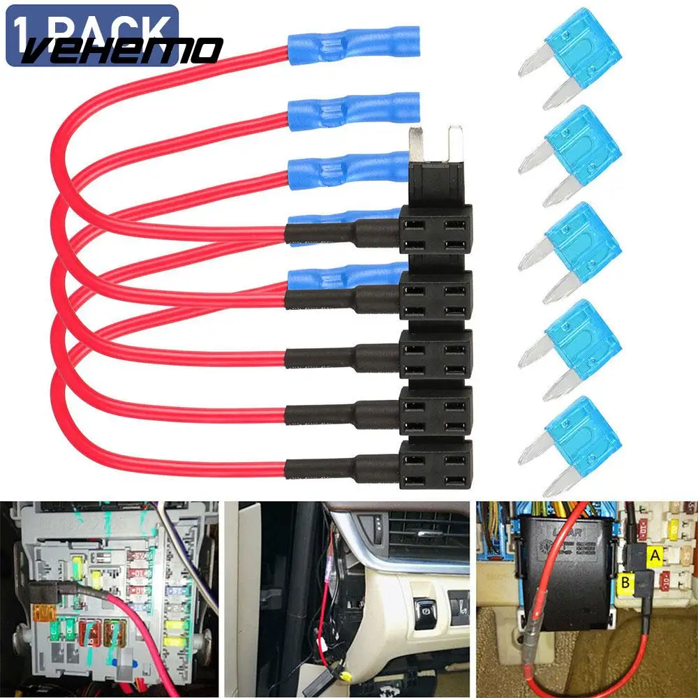 Vehemo V-ACS 20A Add A Circuit Auto Add Circuit ATC Car Add A Circuit Adapter Kit Blade Fuse Durable Mini ATM
Vehemo V-ACS 20A Add A Circuit Auto Add Circuit ATC Car Add A Circuit Adapter Kit Blade Fuse Durable Mini ATM