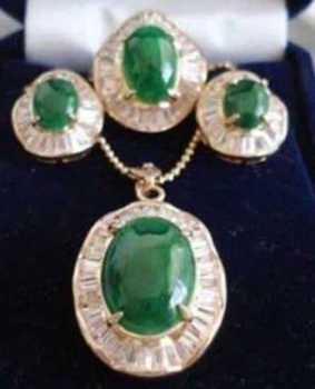 $wholesale_jewelry_wig$ Beautiful Green Jade Inlay Zircon Earring Pendant Ring Sets
$wholesale_jewelry_wig$ Beautiful Green Jade Inlay Zircon Earring Pendant Ring Sets