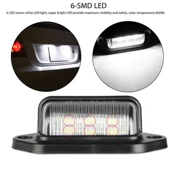 Waterproof Truck License Plate Light Number 2 Pcs 6LEDs Plate Light Tail Lamps for Boats Truck Trailer Step Lamp Trailer Lorries
Waterproof Truck License Plate Light Number 2 Pcs 6LEDs Plate Light Tail Lamps for Boats Truck Trailer Step Lamp Trailer Lorries