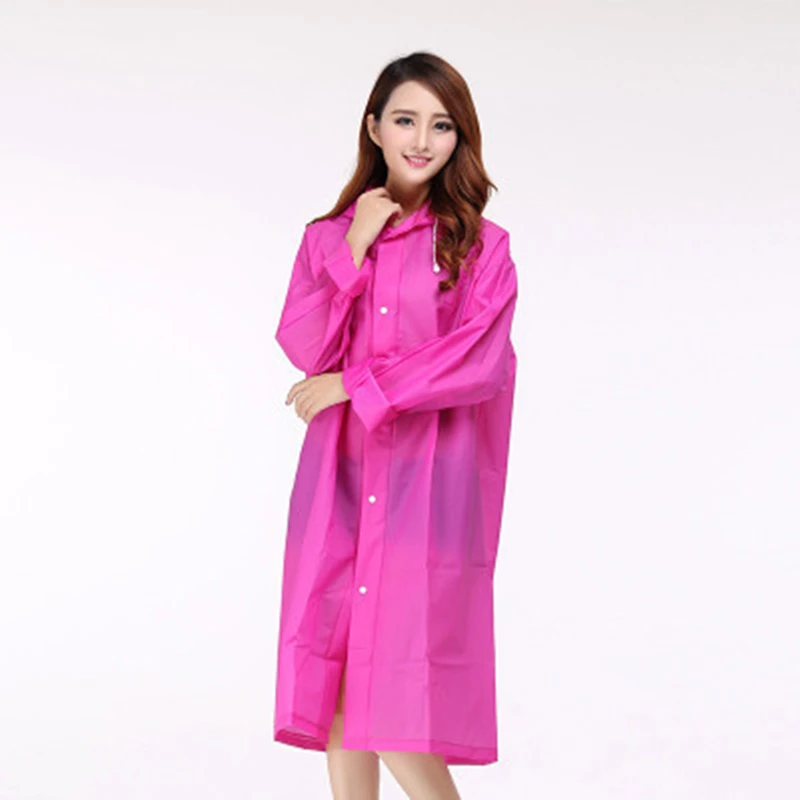 Outdoor Adult Men and Women Fashion Waterproof Raincoat Translucent Frosted Thick Eva Girl Hooded Rain Coat for Women Poncho
Outdoor Adult Men and Women Fashion Waterproof Raincoat Translucent Frosted Thick Eva Girl Hooded Rain Coat for Women Poncho