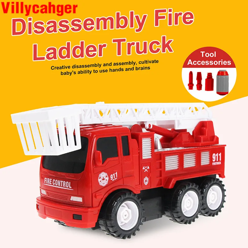 DIY High Simulation Fire Ladder Engineering Truck Disassembly & Assembly Inertial Plastic Car Vehicle Educational Toy for Boys
DIY High Simulation Fire Ladder Engineering Truck Disassembly & Assembly Inertial Plastic Car Vehicle Educational Toy for Boys