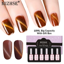 MIZHSE 3D Olho de Gato Unha Polonês Gel Prego Magnético Vara Elegante Lindo Caramelo Série Da Cor Da Arte Do Prego Lâmpada UV para verniz Gel(China)