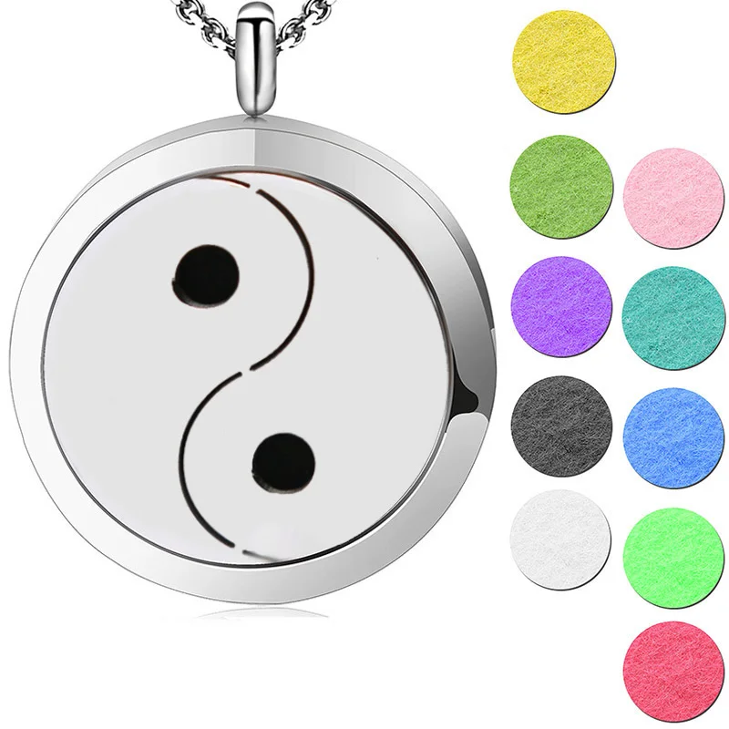 Silver Jewelry Yin And Yang Taiji Aromatherapy Oils Stainless Steel Pendant Perfume Diffuser Locket Necklace
Silver Jewelry Yin And Yang Taiji Aromatherapy Oils Stainless Steel Pendant Perfume Diffuser Locket Necklace