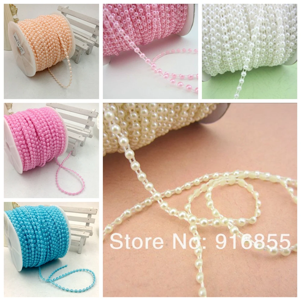 Free Shipping 5Meters 4mm Craft ABS 8 Colors Half Round Flatback Imitation Pearl Beads Chain For DIY Decoration
Free Shipping 5Meters 4mm Craft ABS 8 Colors Half Round Flatback Imitation Pearl Beads Chain For DIY Decoration