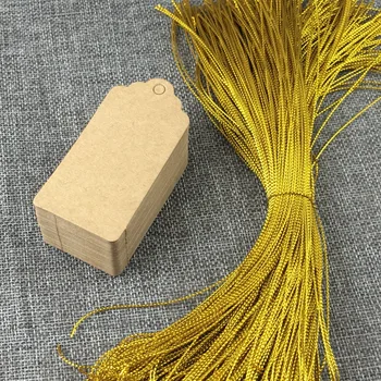200pcs Brown Hang Tags with Gold Rope, Kraft PriceTags/Gift Tag Packaging Labels Blank Paper Cards For Jewelry/Box/Notebook/gift
200pcs Brown Hang Tags with Gold Rope, Kraft PriceTags/Gift Tag Packaging Labels Blank Paper Cards For Jewelry/Box/Notebook/gift