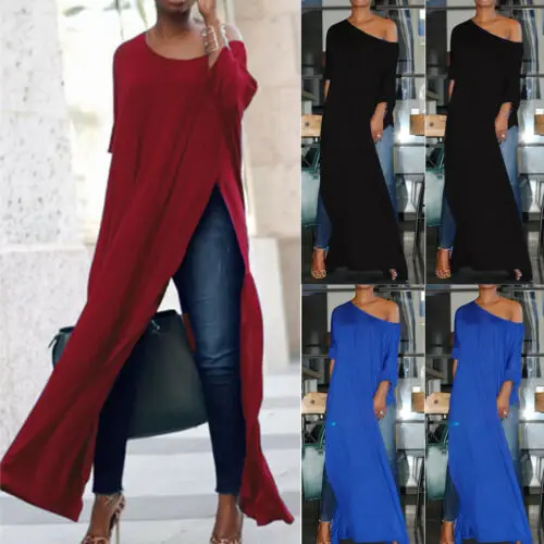 Meihuida 2019 New Women Off The Shoulder Casual High Split Tops Long Maxi Shirt Blouse
Meihuida 2019 New Women Off The Shoulder Casual High Split Tops Long Maxi Shirt Blouse