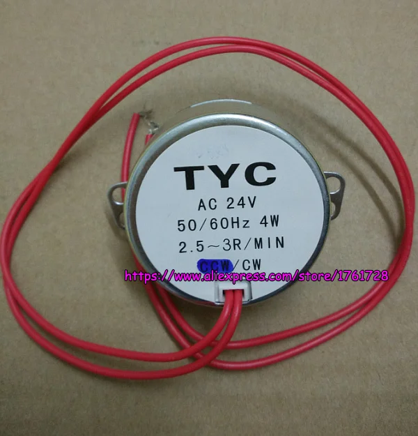 TYC-50 Synchronous motor AC 24V 4W permanent magnet fan motor 2.5-3r/min shaft dianeter 7mm ~
TYC-50 Synchronous motor AC 24V 4W permanent magnet fan motor 2.5-3r/min shaft dianeter 7mm ~