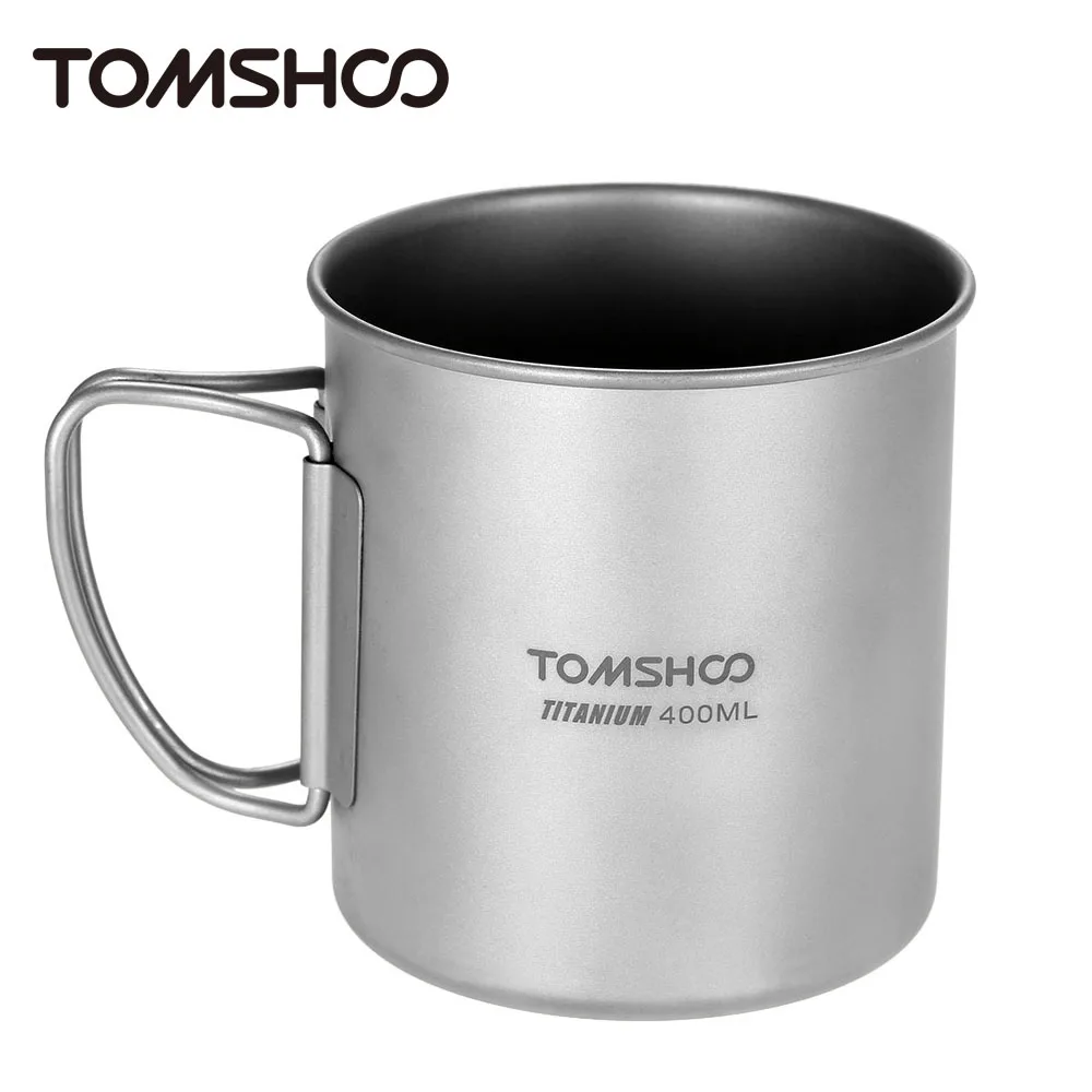 TOMSHOO 400ml Titanium Cup Portable Camping Mug Outdoor Water Cup Tableware for Travel Camping Backpacking with Foldable Handle
TOMSHOO 400ml Titanium Cup Portable Camping Mug Outdoor Water Cup Tableware for Travel Camping Backpacking with Foldable Handle