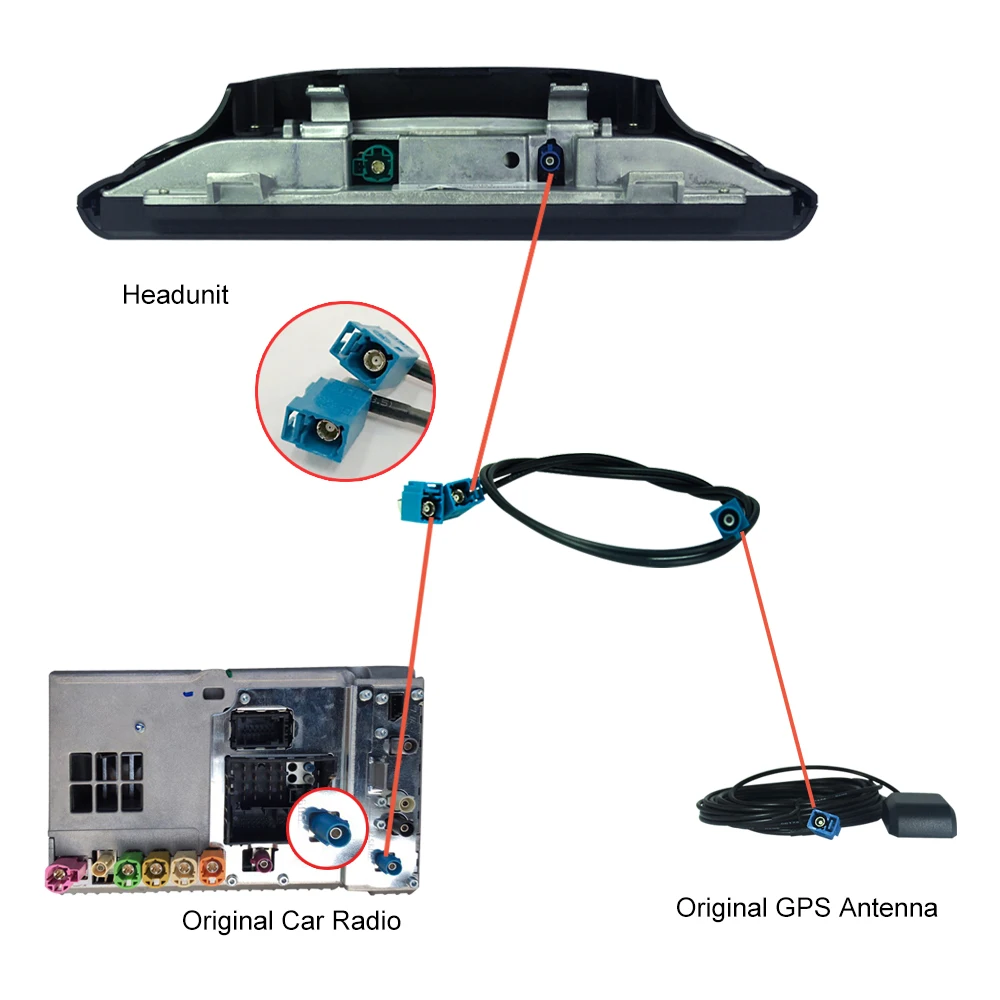 Ugode Car fakra GPS Splitter Antenna Cable 1 into 2 for BMW Benz Audi Android Screen Car Audio Video Media Navigation System
Ugode Car fakra GPS Splitter Antenna Cable 1 into 2 for BMW Benz Audi Android Screen Car Audio Video Media Navigation System