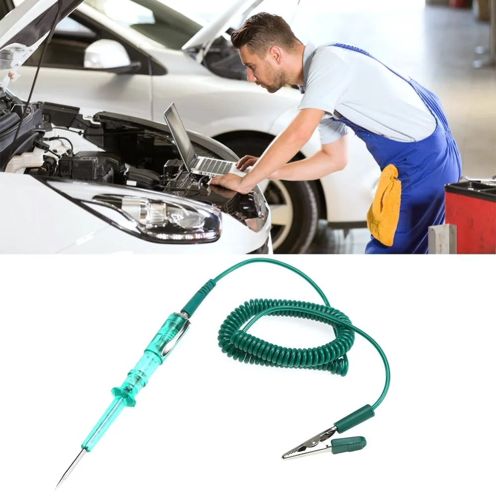 Car Voltage Circuit Tester Pencil Diagnostic Tool For 6V/12V/24V DC System Probe Continuity Test Light
Car Voltage Circuit Tester Pencil Diagnostic Tool For 6V/12V/24V DC System Probe Continuity Test Light