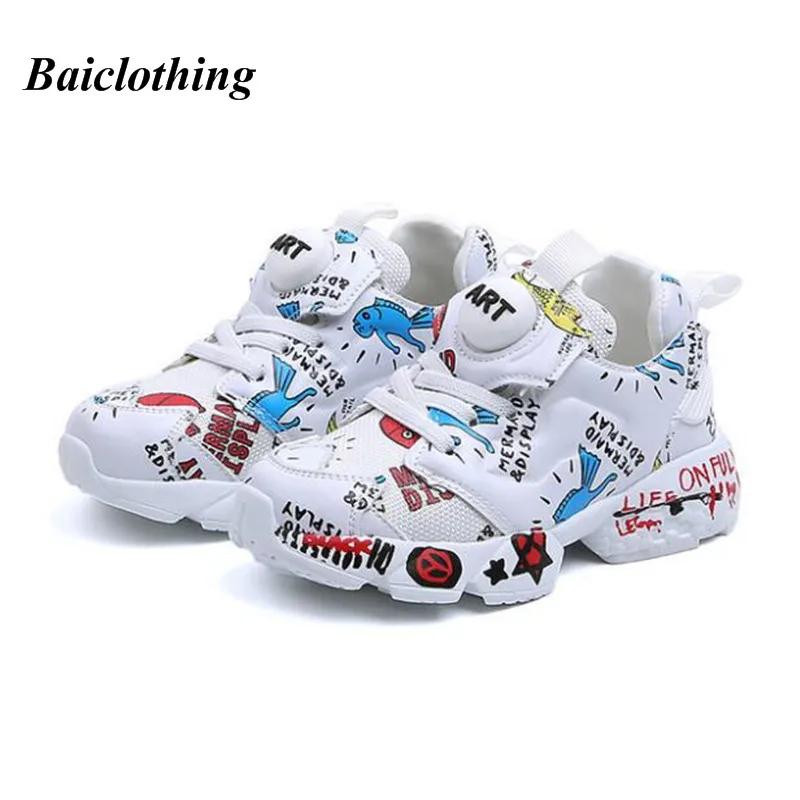 2019 New Kids Genuine leather Shoes Girls Sport Sneakers Children Shoes printing Boys Fashion Casual Shoes Soft Brand Trainer
2019 New Kids Genuine leather Shoes Girls Sport Sneakers Children Shoes printing Boys Fashion Casual Shoes Soft Brand Trainer