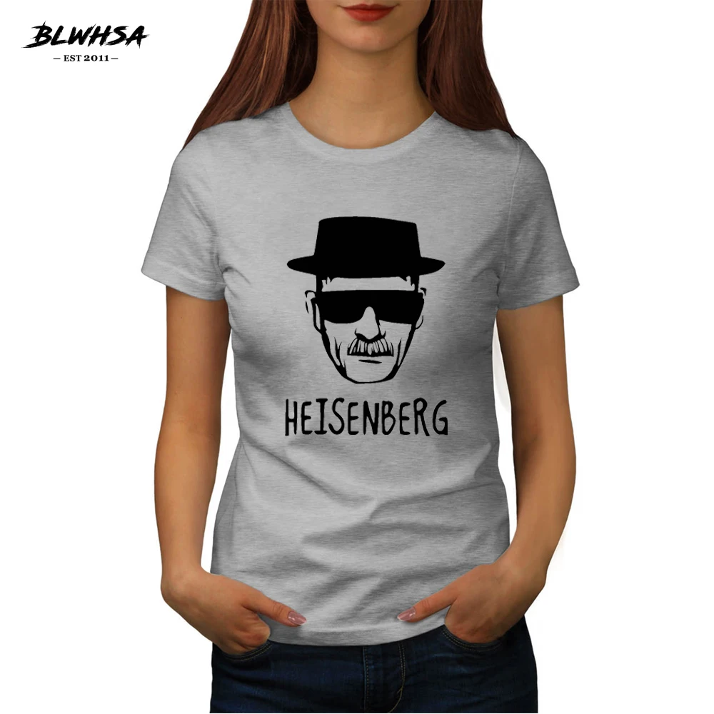 BLWHSA Breaking Bad Printed T Shirt Women Fashion 100% Cotton Short Sleeve Printed Heisenberg Funny T-Shirts Women Tees
BLWHSA Breaking Bad Printed T Shirt Women Fashion 100% Cotton Short Sleeve Printed Heisenberg Funny T-Shirts Women Tees