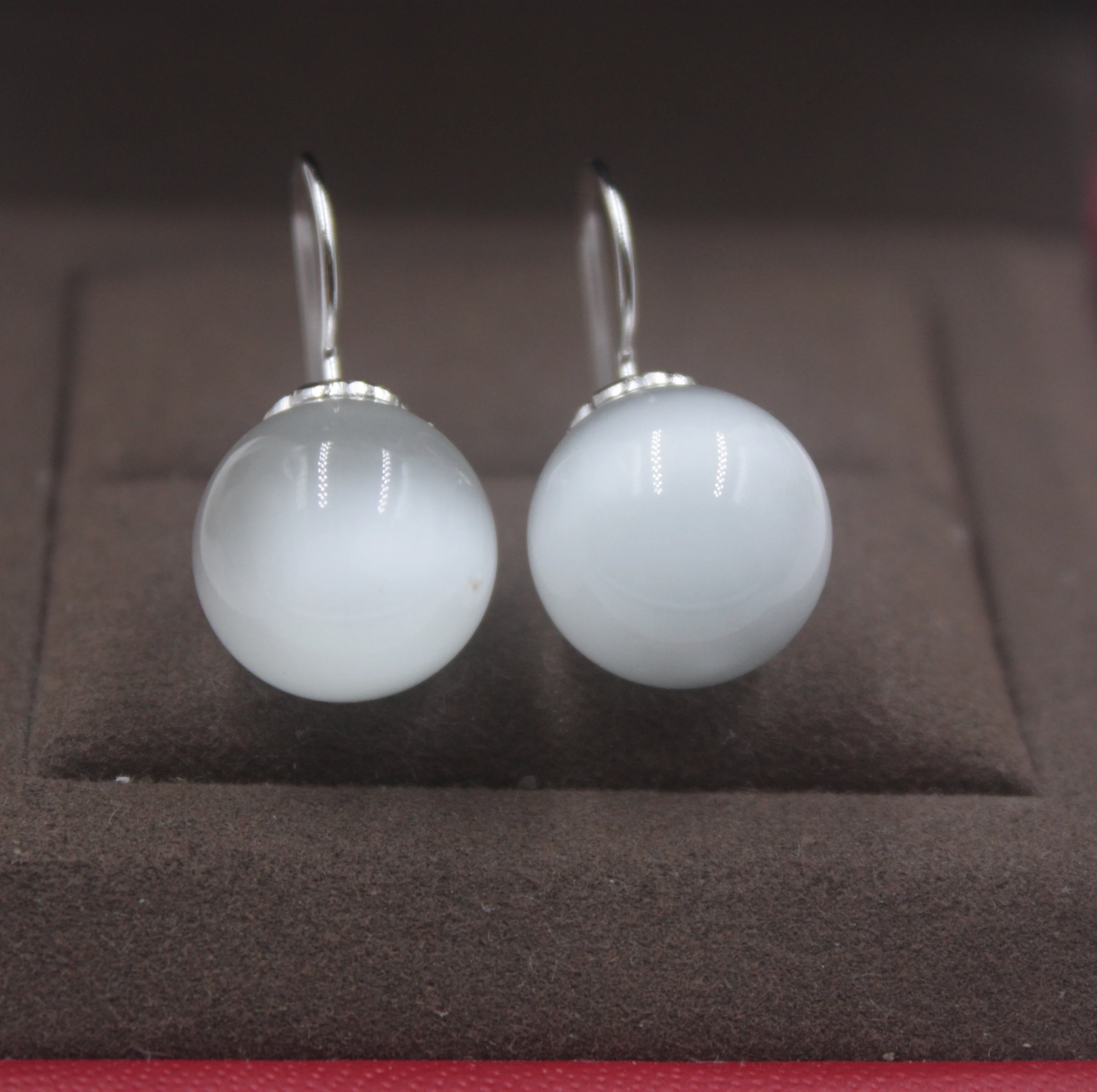 Real Sterling S925 Silver Dangle Earrings Cat's Eye Quartz Ball For Women Ladies Girl 23*12mm Earrings Drop
Real Sterling S925 Silver Dangle Earrings Cat's Eye Quartz Ball For Women Ladies Girl 23*12mm Earrings Drop