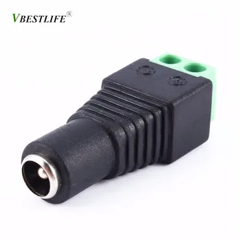 VBESTLIFE Power Plug 2.1x5.5mm Female Connector CCTV Camera DC Power Jack Connector Plug Adapter
VBESTLIFE Power Plug 2.1x5.5mm Female Connector CCTV Camera DC Power Jack Connector Plug Adapter