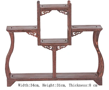 Exquisite Chinese Decoratable Classical Handmade Wenge Wooden Display Stand Shelf No.9
Exquisite Chinese Decoratable Classical Handmade Wenge Wooden Display Stand Shelf No.9
