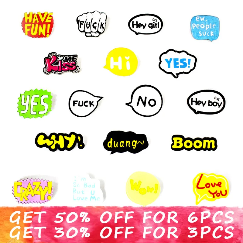 1pcs slogan badges on backpack cute slang badges for clothes acrylic brooches 3d kawaii anime icons cartoon pins pokemon badge
1pcs slogan badges on backpack cute slang badges for clothes acrylic brooches 3d kawaii anime icons cartoon pins pokemon badge