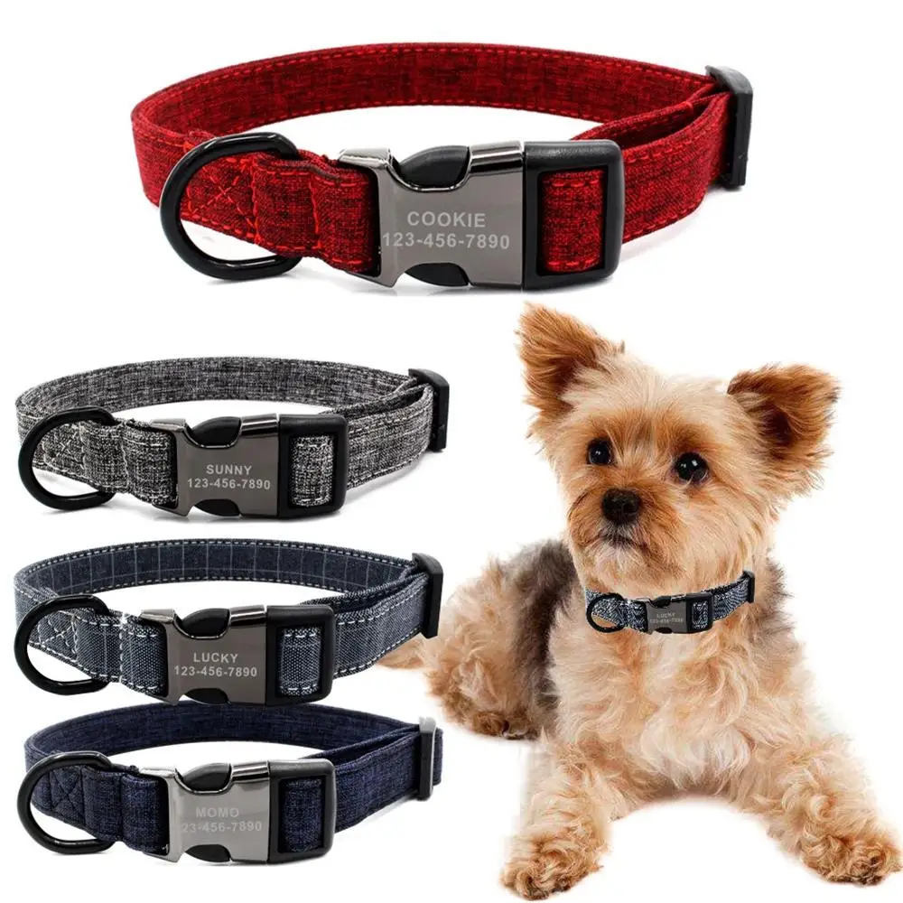 Dog Collar Personalized Suit Faber Custom Puppy Cat Name ID Tag Adjustable Basic Collars Leads Learsh Set Pet Accessory
Dog Collar Personalized Suit Faber Custom Puppy Cat Name ID Tag Adjustable Basic Collars Leads Learsh Set Pet Accessory