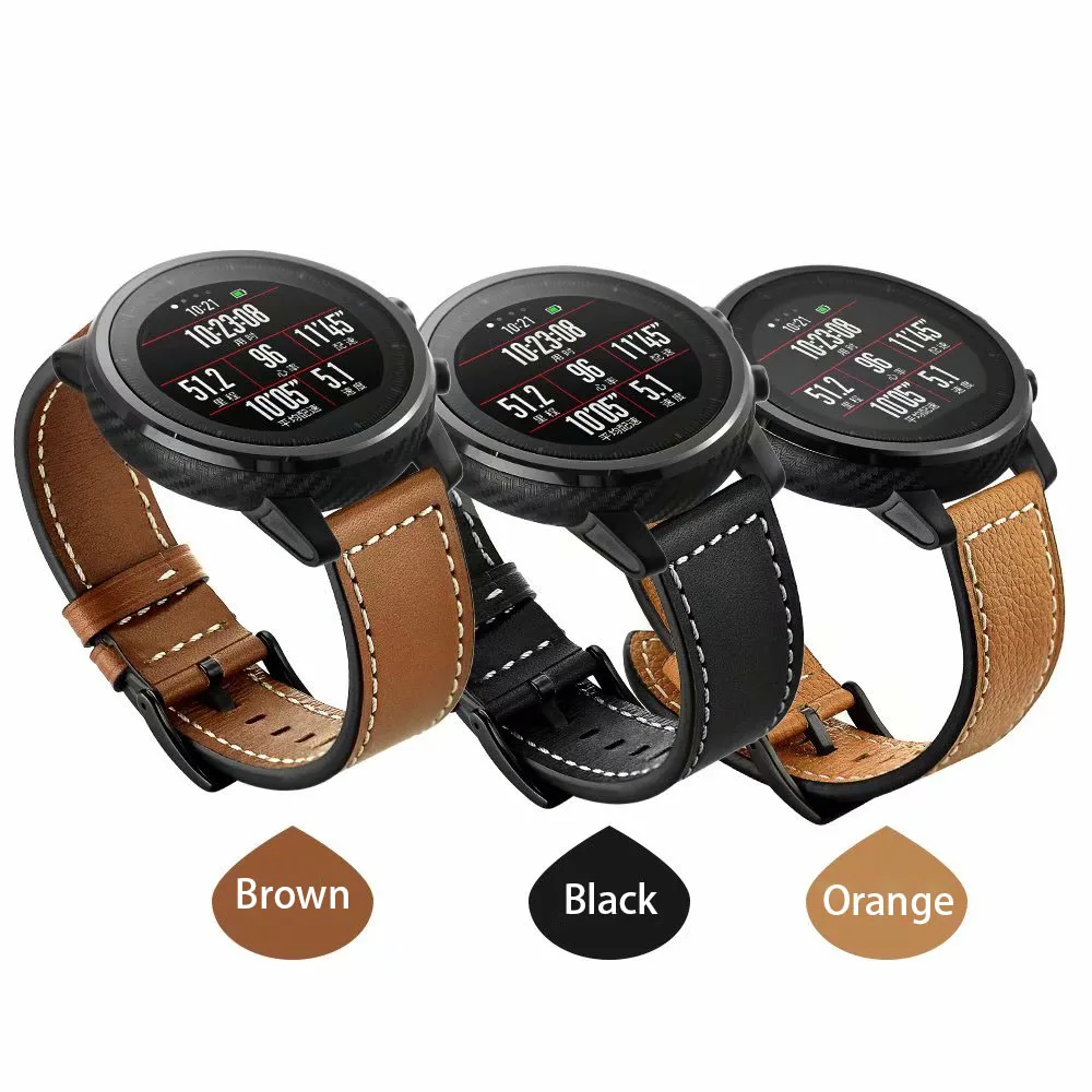 22mm watch band for huami amazfit 1 2 wrist strap luxury men's watch bracelet (11)